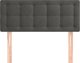 vidaXL Κεφαλάρι κρεβατιού σκούρο γκρι 90x5x78/88 cm από βελούδο