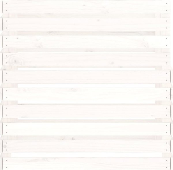 vidaXL Κομποστοποιητής, λευκός, 80x80x78 cm, συμπαγές πεύκο
