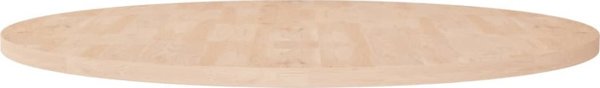 vidaXL Στρογγυλή επιφάνεια για τραπέζι, 90x2,5 cm, από ακατέργαστο δρύινο ξύλο