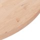 vidaXL Στρογγυλή επιφάνεια για τραπέζι, 90x2,5 cm, από ακατέργαστο δρύινο ξύλο
