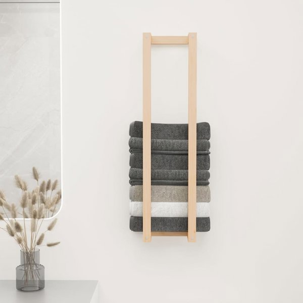 vidaXL Κρεμάστρα Πετσετών 23x18x90 cm από Μασίφ Πεύκο