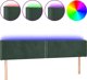vidaXL Κεφαλάρι Κρεβατιού με LED, Σκούρο Πράσινο, 183x16x78/88 εκ., Βελούδο