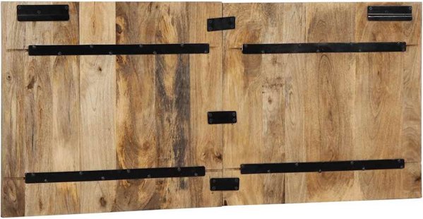 vidaXL Κεφαλάρι 120 cm από μασίφ ακατέργαστο ξύλο μάνγκο