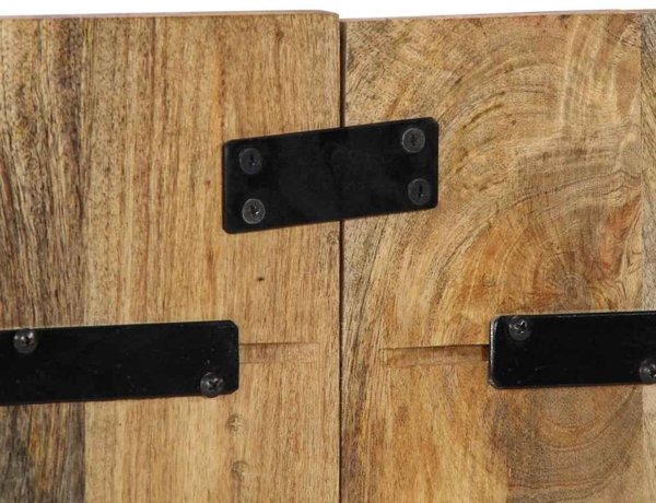 vidaXL Κεφαλάρι 120 cm από μασίφ ακατέργαστο ξύλο μάνγκο