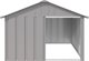 vidaXL vidaXL Buda dla psa, szara, 116,5x153x81,5 cm, stal