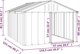 vidaXL vidaXL Buda dla psa, szara, 116,5x153x81,5 cm, stal