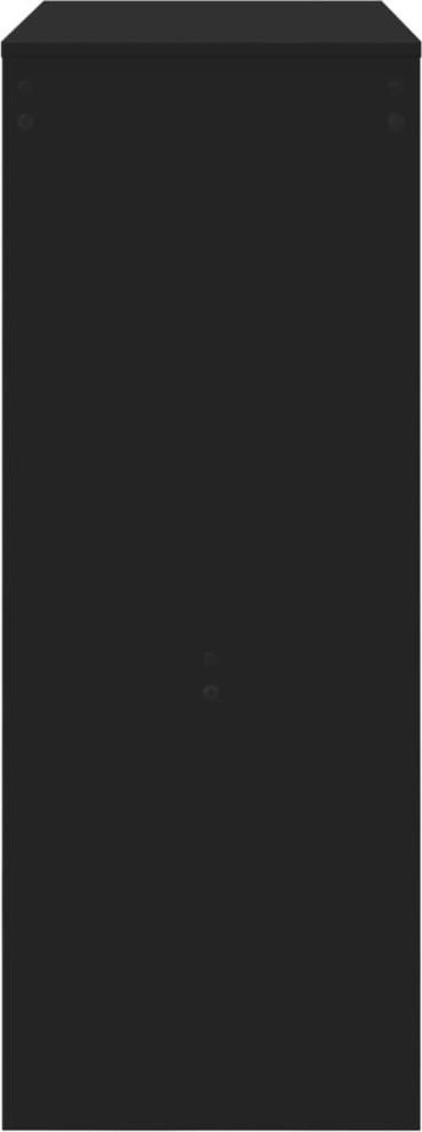 vidaXL Μπαρ τραπέζι με ράφια, μαύρο, 90x40x103,5 εκ.