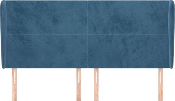 vidaXL Zaglowek uszak, σκουρομπλε, 203x23x118/128 cm, αμαξάκι