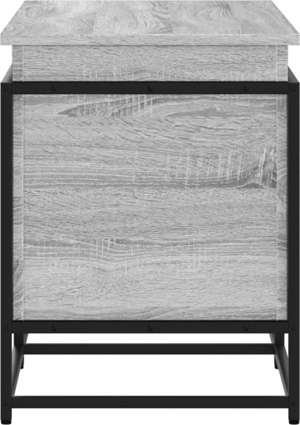 vidaXL Κουτί με καπάκι, γκρι δρυς sonoma, 100x40x51,5 εκ.