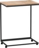 vidaXL Τραπέζι βοηθητικό με ροδάκια, μαύρο, 55x35x70 εκ.
