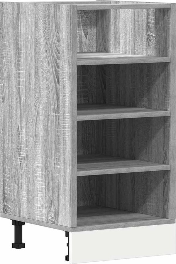 VidaXL Κάτω Ντουλάπι Κουζίνας Γκρι Δρυς Sonoma 40x44,5x81,5 εκ.
