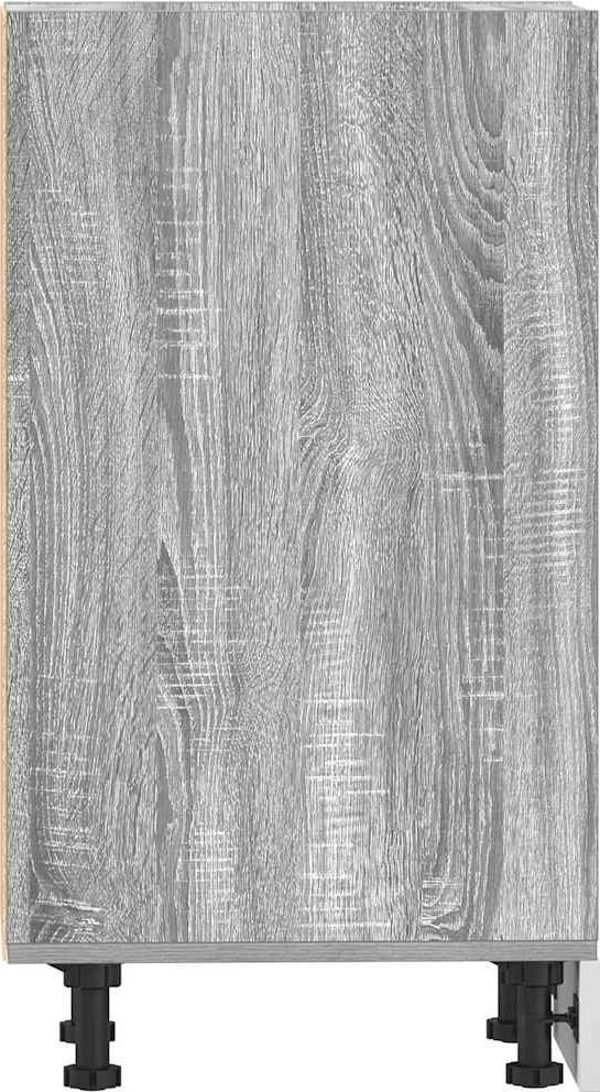 VidaXL Κάτω Ντουλάπι Κουζίνας Γκρι Δρυς Sonoma 40x44,5x81,5 εκ.