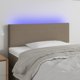 vidaXL Κεφαλάρι κρεβατιού με LED, taupe, 80x5x78/88 cm, ύφασμα