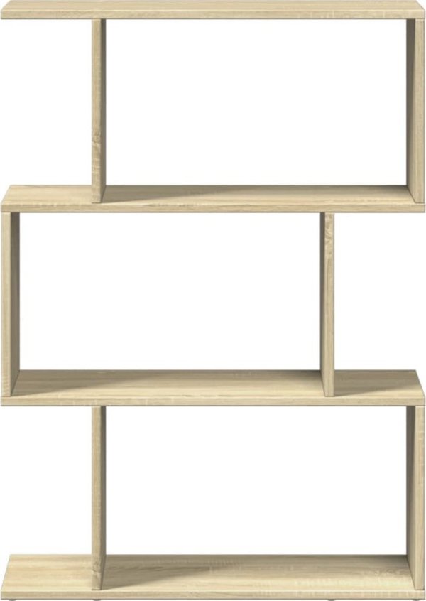 vidaXL Regal przegroda, 3 poziomy, dab sonoma, 70x24x97 cm