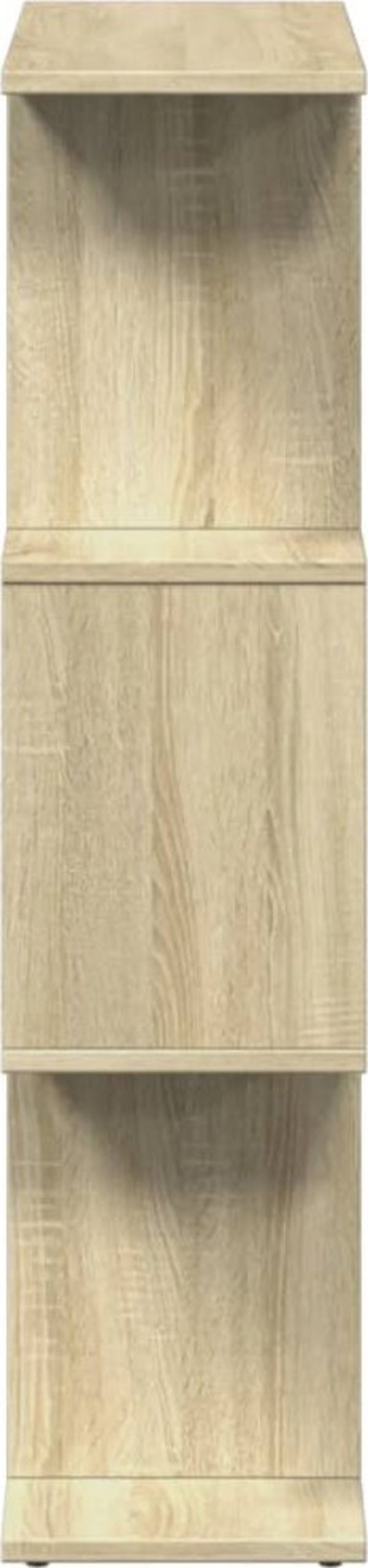 vidaXL Regal przegroda, 3 poziomy, dab sonoma, 70x24x97 cm