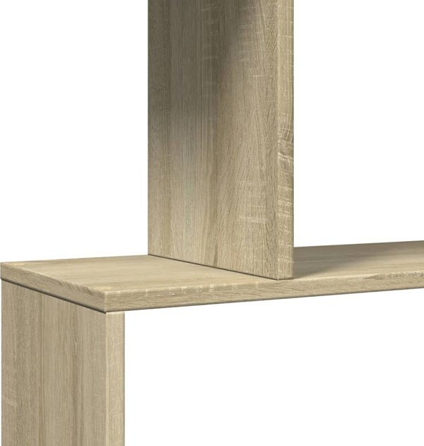 vidaXL Regal przegroda, 3 poziomy, dab sonoma, 70x24x97 cm