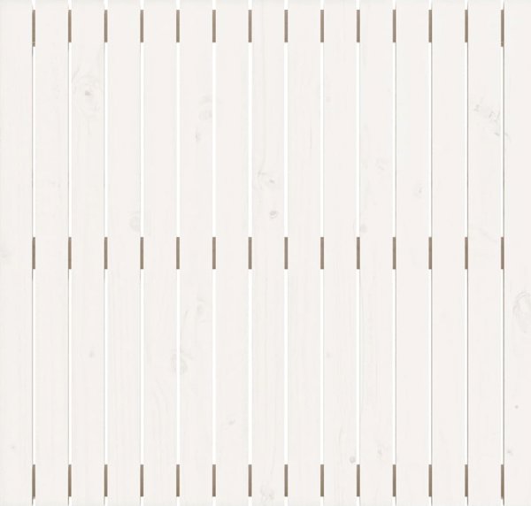 vidaXL Κεφαλάρι κρεβατιού, λευκό, 95,5x3x90 cm, μασίφ ξύλο πεύκου