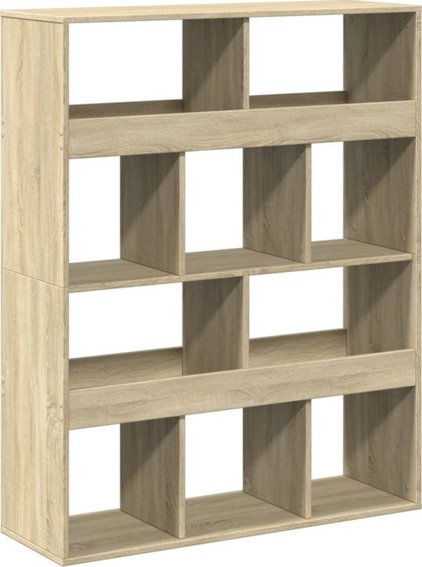 vidaXL Ράφι, δρυς Sonoma, 100x33x125,5 εκ., ξυλοπηγή υλικού