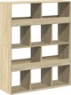 vidaXL Ράφι, δρυς Sonoma, 100x33x125,5 εκ., ξυλοπηγή υλικού