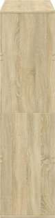 vidaXL Ράφι, δρυς Sonoma, 100x33x125,5 εκ., ξυλοπηγή υλικού