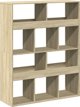 vidaXL Ράφι, δρυς Sonoma, 100x33x125,5 εκ., ξυλοπηγή υλικού