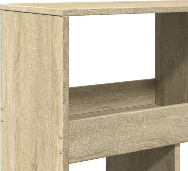 vidaXL Ράφι, δρυς Sonoma, 100x33x125,5 εκ., ξυλοπηγή υλικού