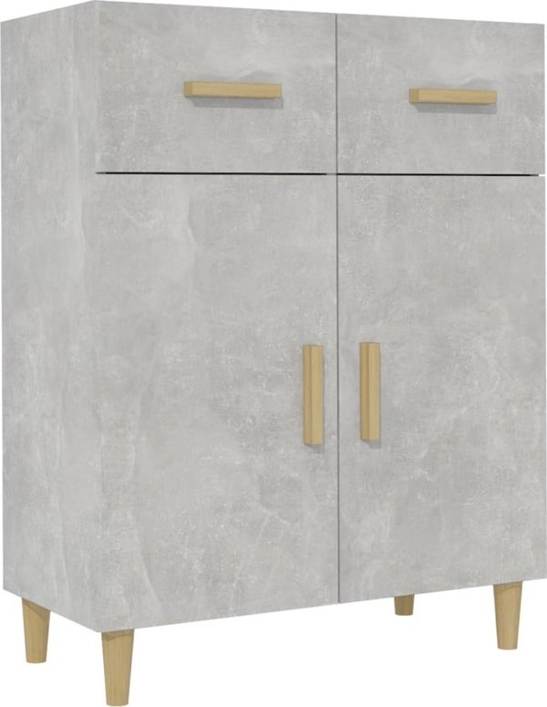 vidaXL Szafka szarosc betonu, 69,5x34x89 cm, material drewnopochodny