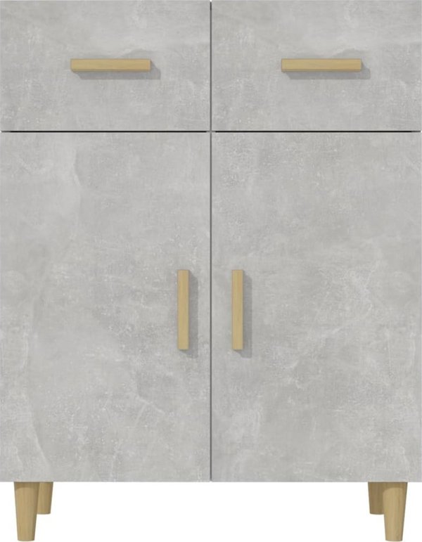 vidaXL Szafka szarosc betonu, 69,5x34x89 cm, material drewnopochodny
