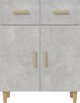 vidaXL Szafka szarosc betonu, 69,5x34x89 cm, material drewnopochodny