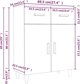 vidaXL Szafka szarosc betonu, 69,5x34x89 cm, material drewnopochodny