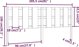vidaXL Wezgloie lozka szare 205,5x4x100 drewno sosnowe
