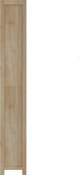 vidaXL Βιβλιοθήκη με 7 ράφια, 80x30x200 cm, στερεό ξύλο ακακίας