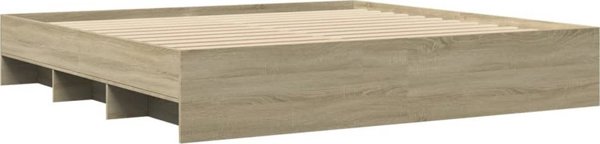 vidaXL Κορμός κρεβατιού Sonoma δρυς, 180x200 εκ., ξύλινο υλικό