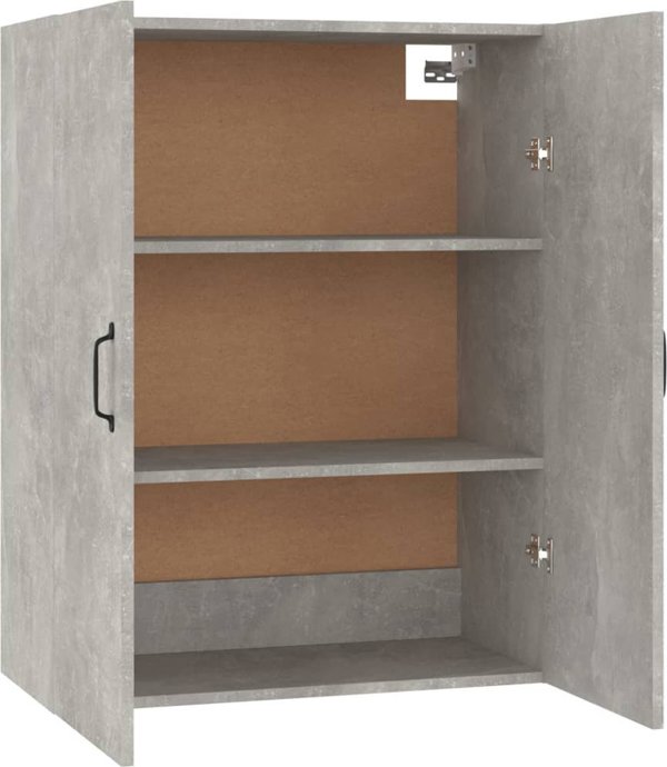 vidaXL Επιτοίχια ντουλάπα, γκρι τσιμέντου, 69,5x34x90 εκ.