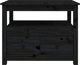 vidaXL Stolik kawowy, czarny, 71x49x55 cm, lite drewno sosnowe
