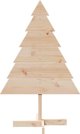 vidaXL Drewniana choinka do udekorowania, 110 cm, lite drewno sosnowe