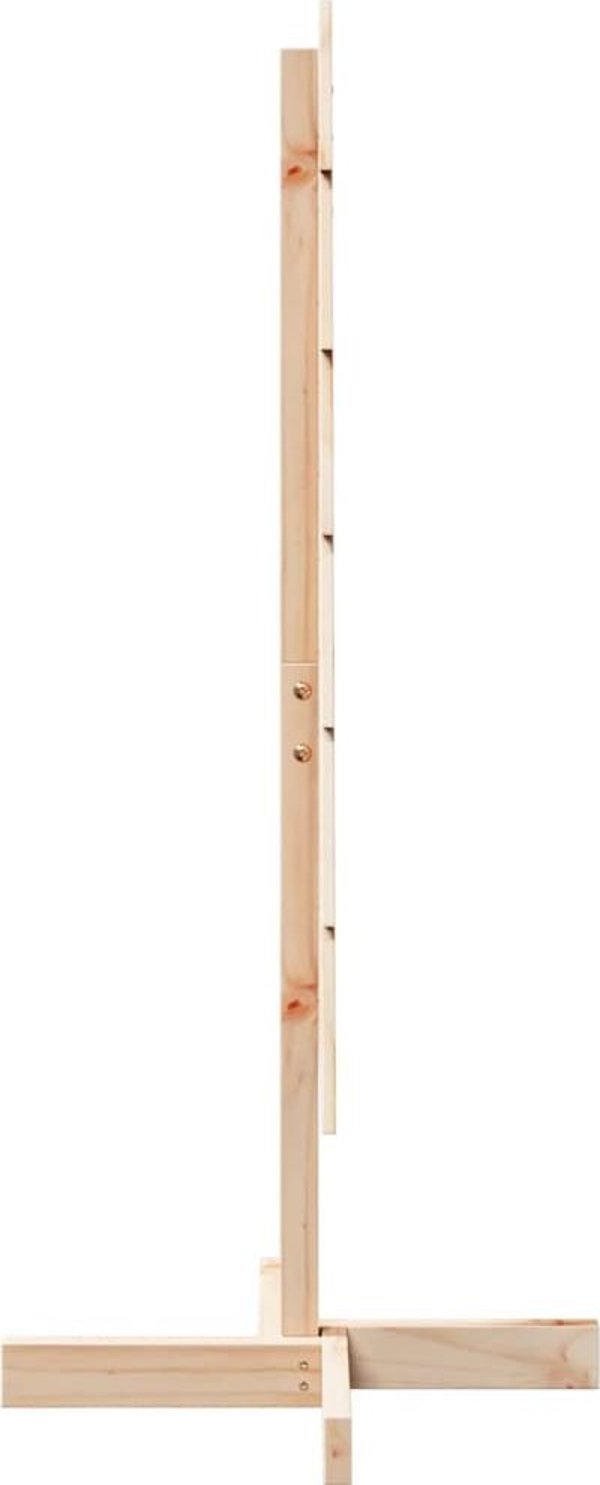 vidaXL Drewniana choinka do udekorowania, 110 cm, lite drewno sosnowe