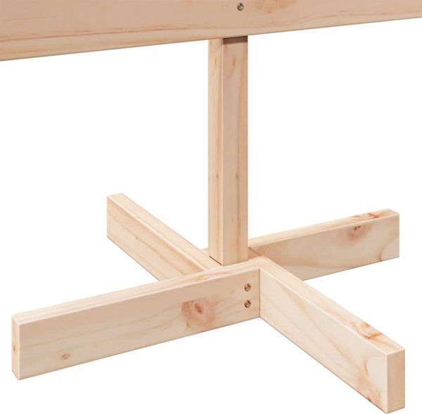 vidaXL Drewniana choinka do udekorowania, 110 cm, lite drewno sosnowe