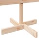 vidaXL Drewniana choinka do udekorowania, 110 cm, lite drewno sosnowe