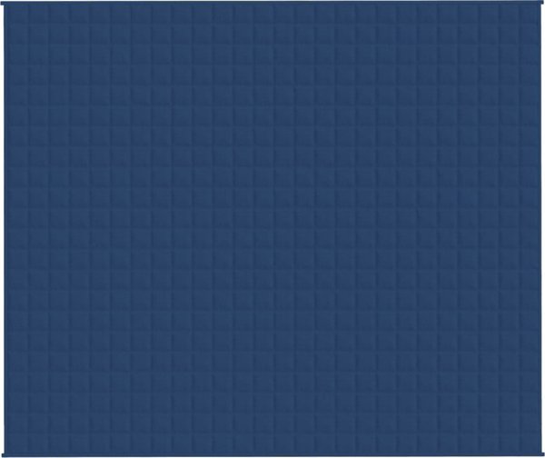 vidaXL Βαρηκόο κουβέρτα, μπλε, 220x260 εκ, 15 κιλά, ύφασμα