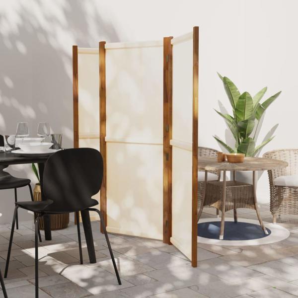 vidaXL vidaXL Parawan 4-panelowy, kremowy, 280 x 180 cm