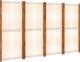 vidaXL vidaXL Parawan 4-panelowy, kremowy, 280 x 180 cm