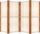 vidaXL vidaXL Parawan 4-panelowy, kremowy, 280 x 180 cm