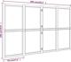 vidaXL vidaXL Parawan 4-panelowy, kremowy, 280 x 180 cm