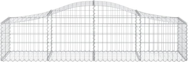 Καλάθια γκαμπιόν vidaXL 10 τεμ. 200x50x40/60 cm γαλβανιζέ σίδηρο