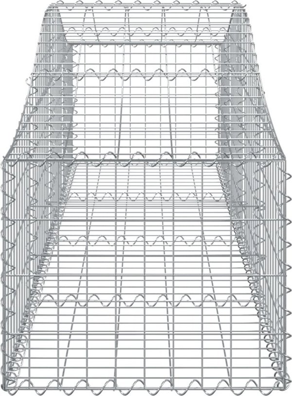 Καλάθια γκαμπιόν vidaXL 10 τεμ. 200x50x40/60 cm γαλβανιζέ σίδηρο