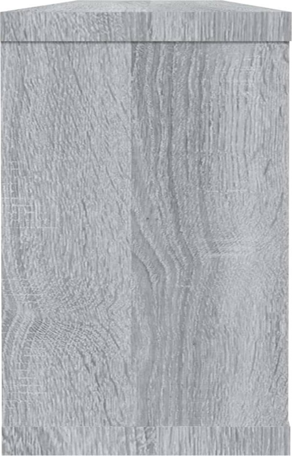 vidaXL Σετ 4 ράφια τοίχου σε γκρι δρυ Sonoma, 60x15x23 cm