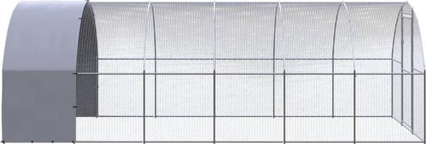 vidaXL Εξωτερικό κλουβί για κοτόπουλα, 3x6x2 μ, γαλβανισμένο ατσάλι