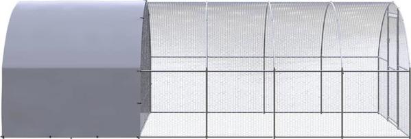 vidaXL Εξωτερικό κλουβί για κοτόπουλα, 3x6x2 μ, γαλβανισμένο ατσάλι