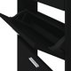 vidaXL Ντουλάπα παπουτσιών μαύρη 59x17x108 cm υλικό ξύλου